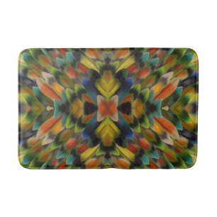 Tapete De Banheiro Design Fractal das Penas do Lovebird