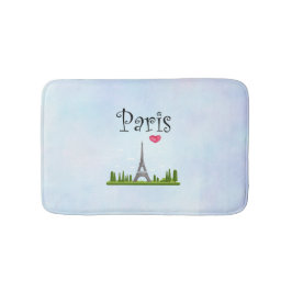 Tapete De Banheiro Design francês - Torre Eiffel em Paris