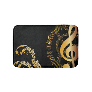 Tapete De Banheiro Design luxuoso da nota real da música