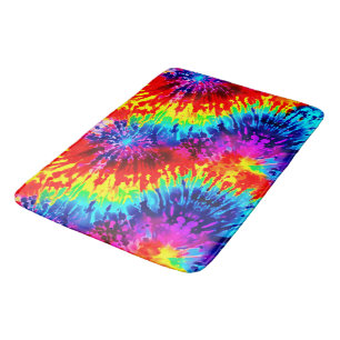 TAPETE DE BANHEIRO DESIGN MODERNO DINÂMICO TIE-DYE