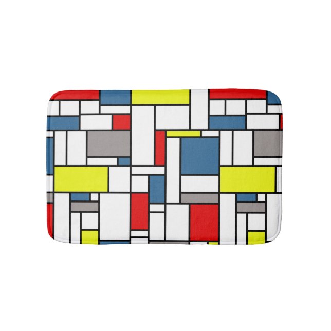 Tapete De Banheiro Design mondrian (frente)