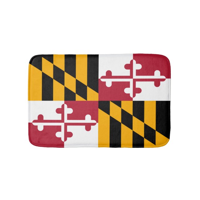 Tapete De Banheiro Design Personalizado de Sinalizador de Maryland (frente)