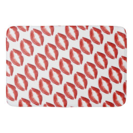 Tapete De Banheiro Design vermelho dos lábios