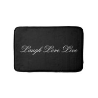 Designer Floral Mat Com Laugh Love Live