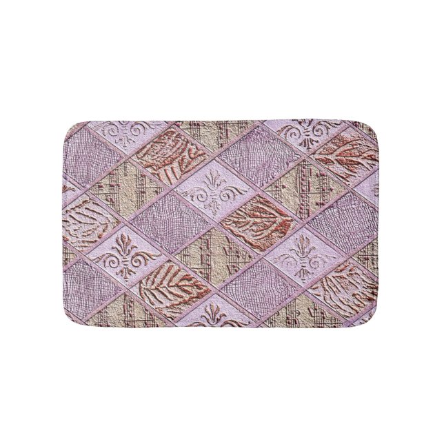Tapete De Banheiro Designs De Diamante Em Pinks (frente)