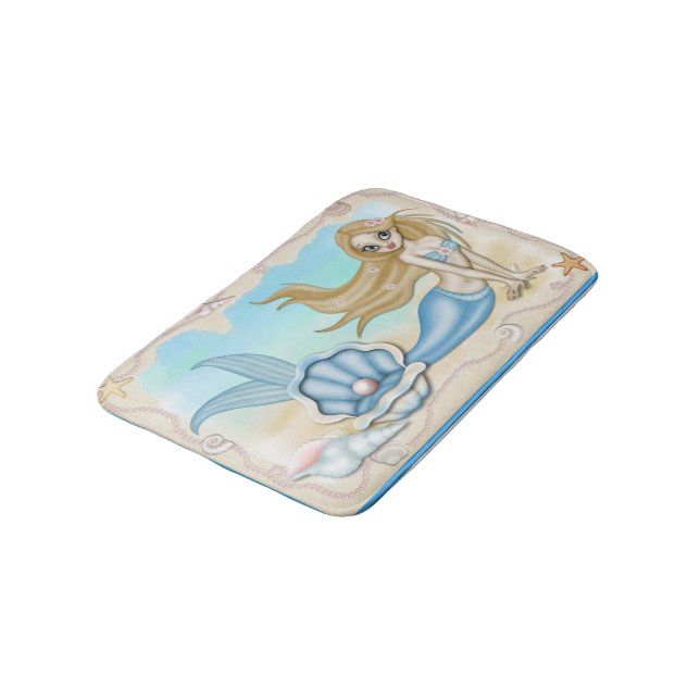 Tapete De Banheiro Desperdício da Mermaid Rug Mat Home (Angulado)