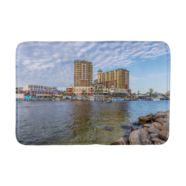 Tapete De Banheiro Destin Harbor Boardwalk Bath Mat (Frente)