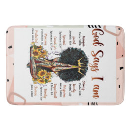 Tapete De Banheiro Deus Diz Que Sou Cristã Melanina Sista Negra