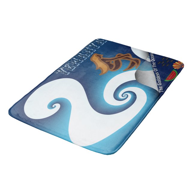 Tapete De Banheiro Deusa Yemanya Do Oceano (Angulado)