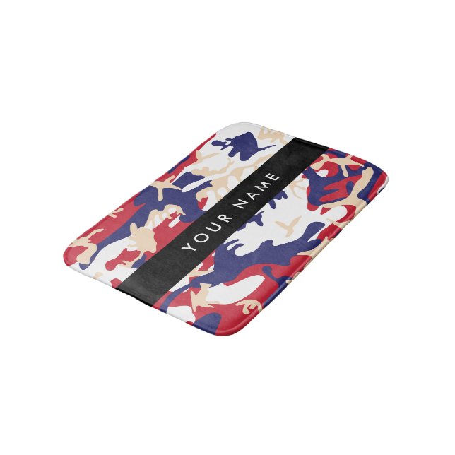 Tapete De Banheiro Dia da Independência Camuflagem Seu nome Personali (Angulado)