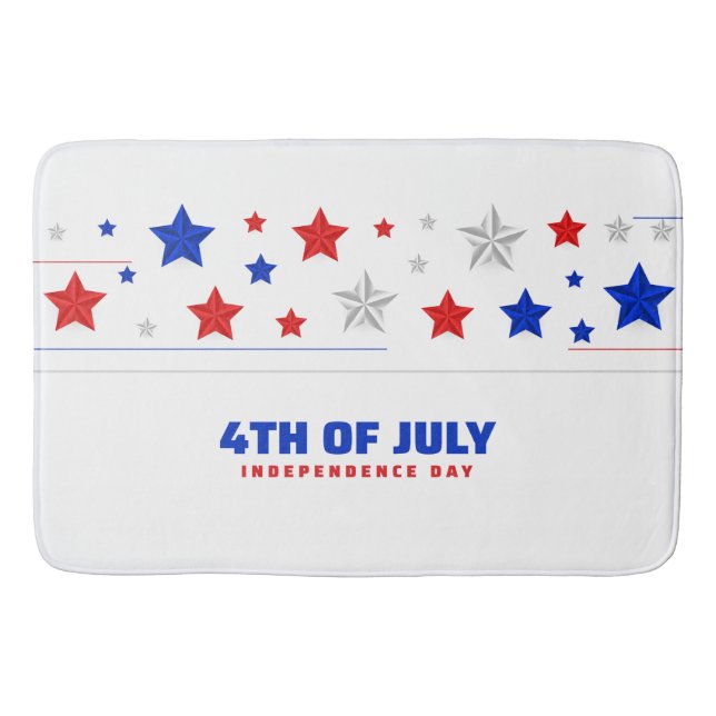 Tapete De Banheiro Dia da Independência em 4 de julho (Frente)