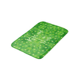 Tapete De Banheiro Dia de São Patrício Verde Shamrock Padrão Bath Mat