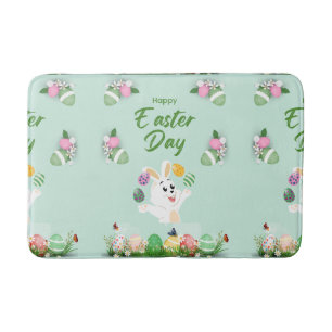 Tapete De Banheiro Dia do felz pascoa - Páscoa Engraçado De Coelhinho