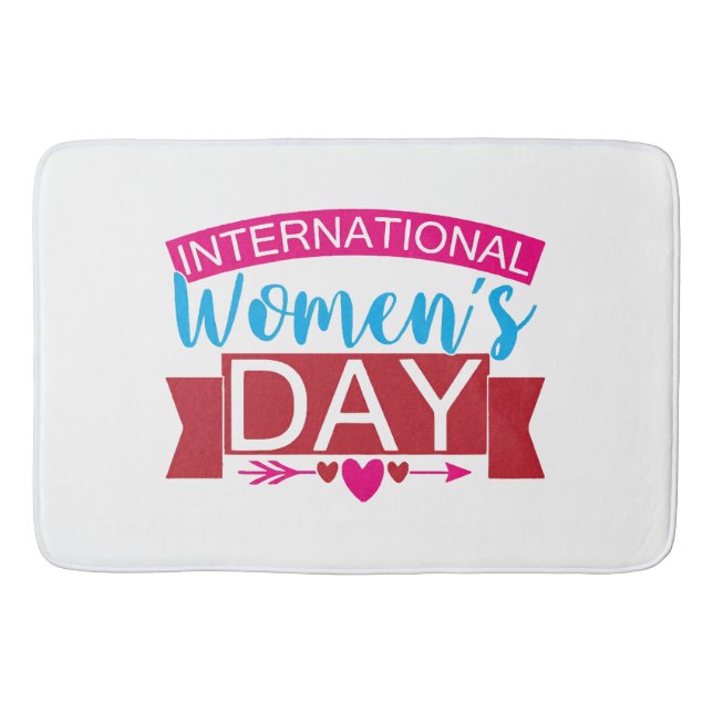 Tapete De Banheiro Dia Internacional das Mulheres (Frente)