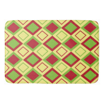 Diamante Verde Vermelho Geométrico