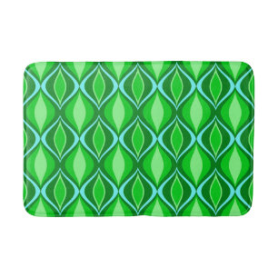 Tapete De Banheiro Diamantes modernos do meio século, verde esmerald