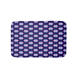 Tapete De Banheiro Diamond Blue Bath Mat