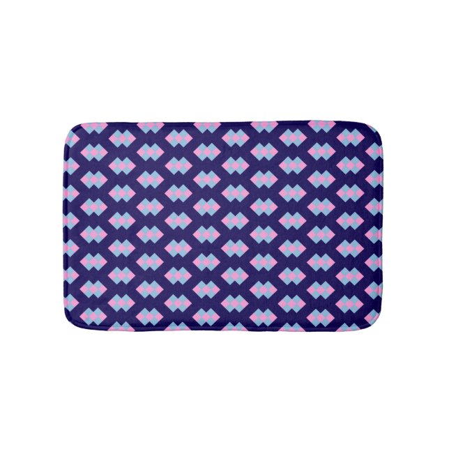 Tapete De Banheiro Diamond Blue Bath Mat (frente)