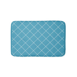 Tapete De Banheiro Diamond Pattern Aqua