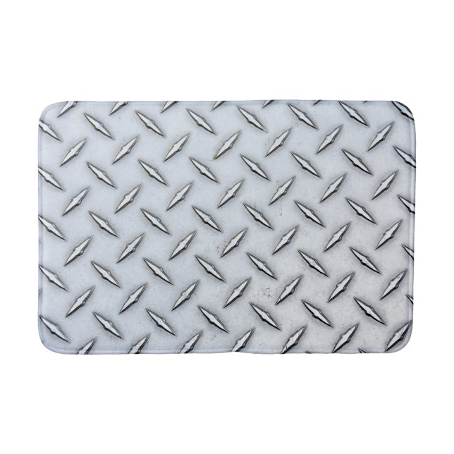 Tapete De Banheiro Diamond Plate Steel (Frente)
