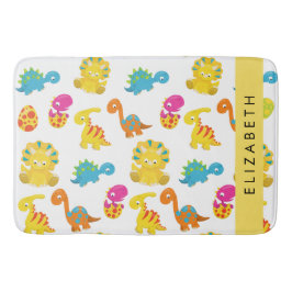 Tapete De Banheiro Dinossauros Bonitos, Padrão De Dinossauros, Seu No