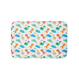 Tapete De Banheiro Dinossauros Coloridos Bonitos Padrão Ilustrado