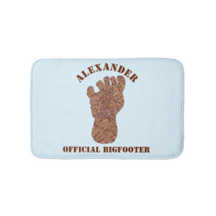 Tapete De Banheiro Divertimento de Bigfoot da trilha de Sasquatch