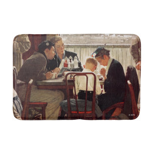 Tapete De Banheiro Dizendo a benevolência por Norman Rockwell
