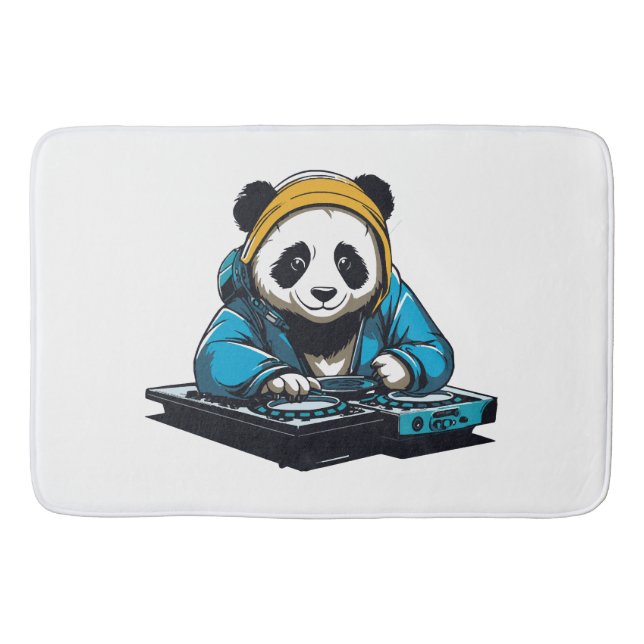 Tapete De Banheiro DJ Kawaii Panda (Frente)