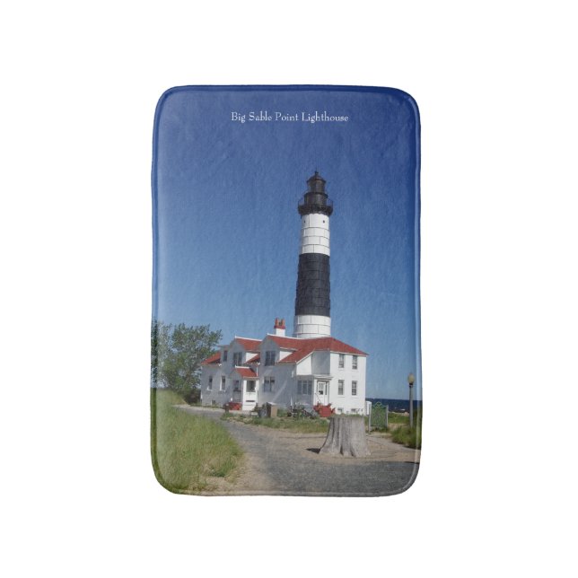 Tapete de banheiro do Farol Big Sable Point (Frente Vertical)
