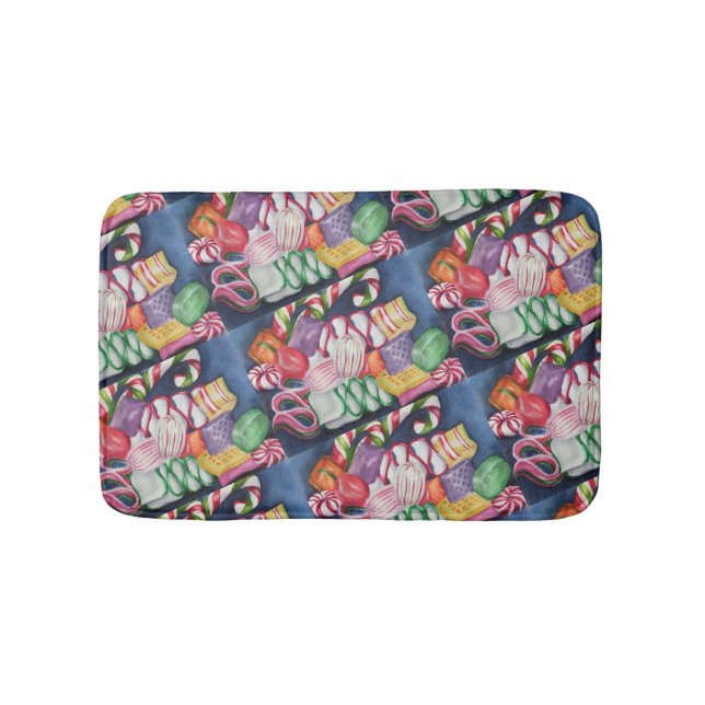 Tapete De Banheiro Doces de Natal Mistos (frente)