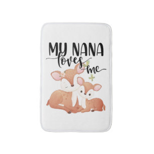 Tapete De Banheiro Doe and Fawn Minha Nana me ama
