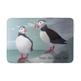 Tapete De Banheiro Dois Puffins Design