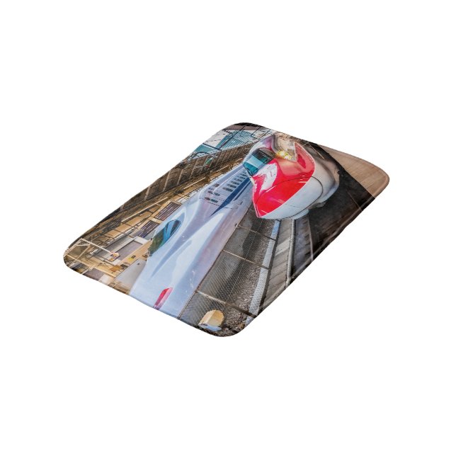 Tapete De Banheiro Dois Shinkansen na Estação de Tóquio (Angulado)