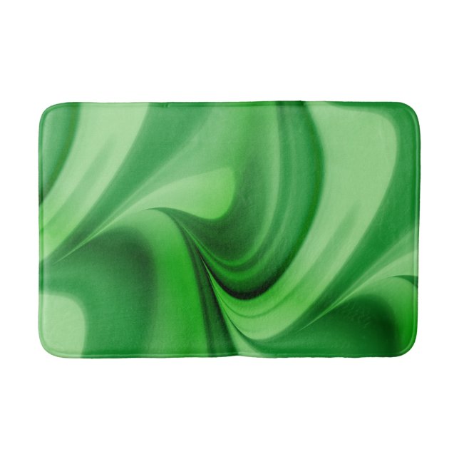 Tapete De Banheiro Dois Tone Emerald Swirl (Frente)