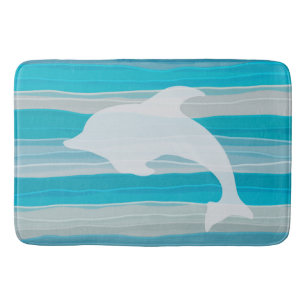 Tapete De Banheiro Dolphin&Waves, esteira de banho da arte do gel