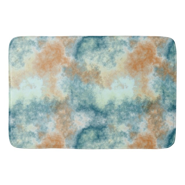 Tapete De Banheiro Dourado e Teal Bath (Frente)