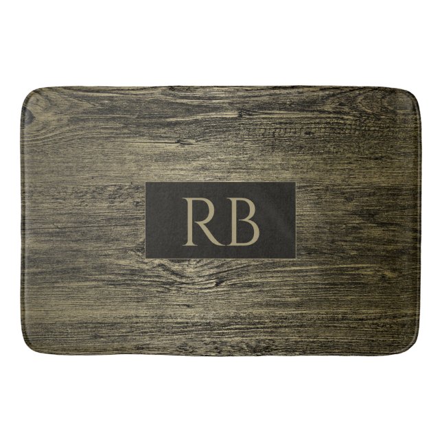 Tapete De Banheiro Dourado Grain de luxo (Frente)