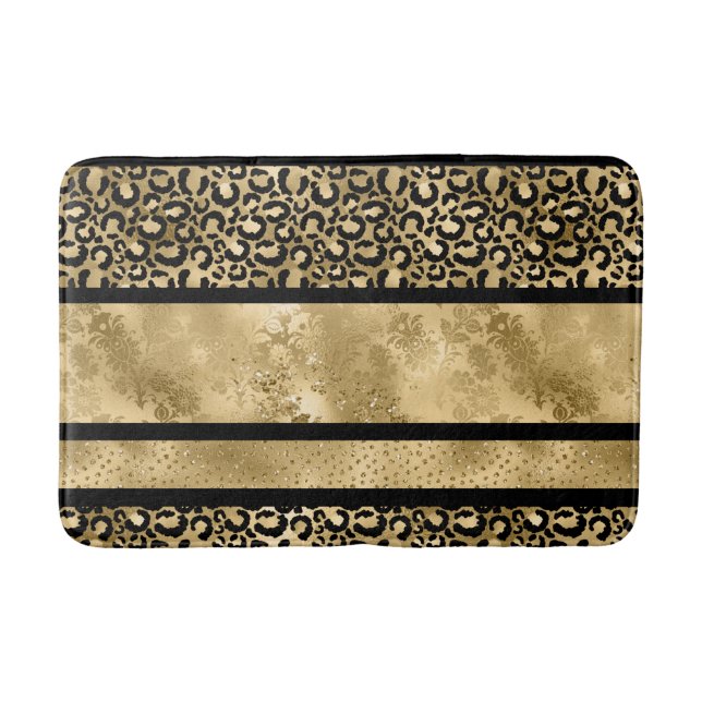 Tapete De Banheiro Dourado Safari Bath Mat (Frente)