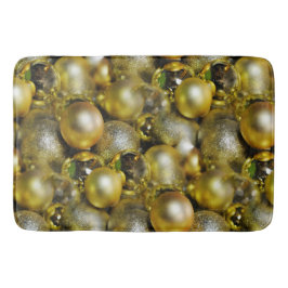 Tapete De Banheiro Dourados Baubles de Natal