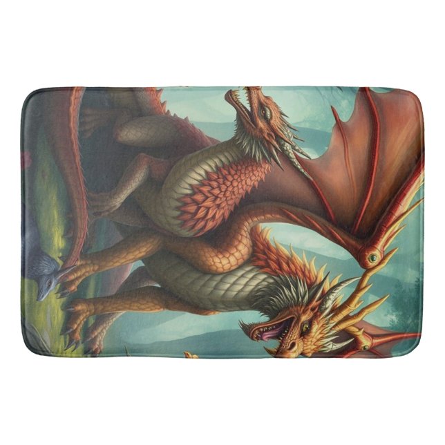 Tapete De Banheiro 🔥 Drachenwelt – Das Reich der Lüfte und Flammen (Frente)