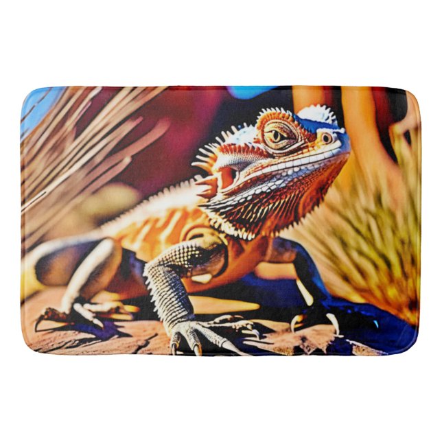 Tapete De Banheiro Dragão Carborado do Deserto (Frente)