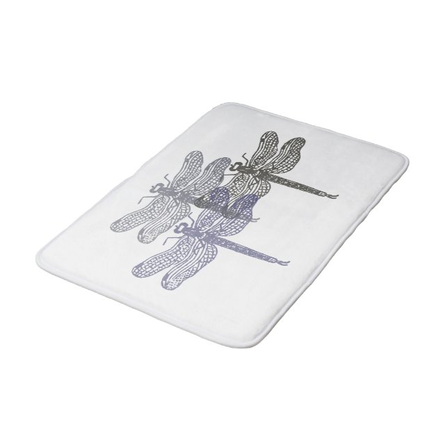 Tapete De Banheiro Dragonfly Grays Foam Mat (Angulado)