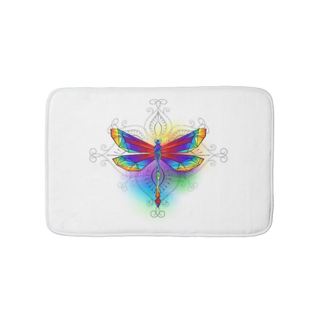 Tapete De Banheiro Dragonfly Poligonal (frente)
