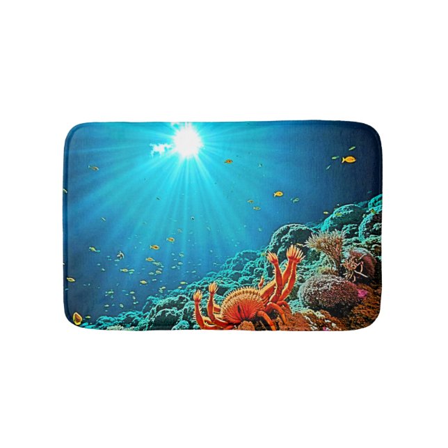 Tapete De Banheiro Dramatic Underwater Sunburst Art (frente)