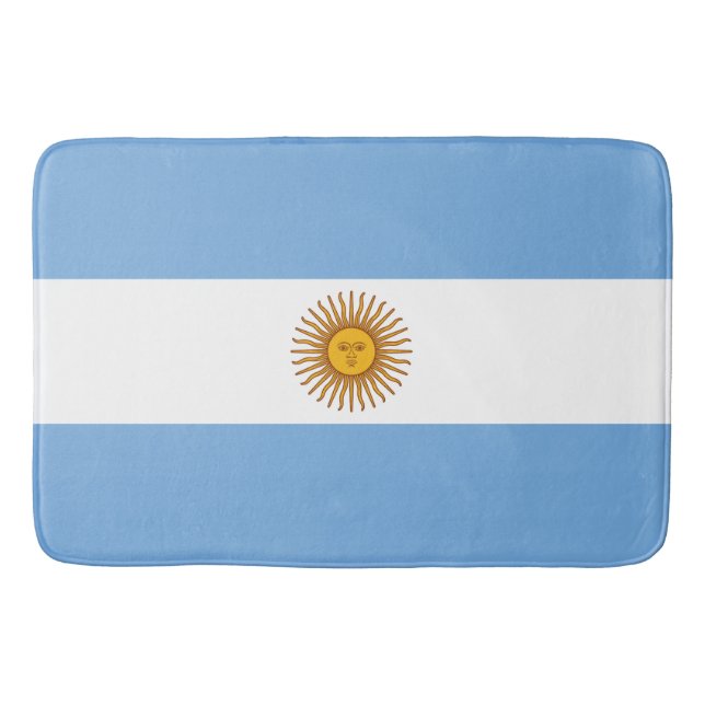 Tapete De Banheiro Drapeau Argentine (Frente)