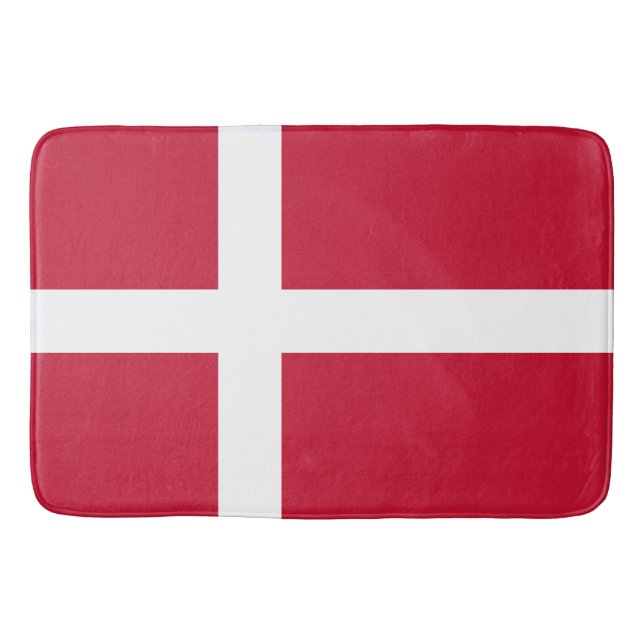 Tapete De Banheiro Drapeau Danemark  (Frente)