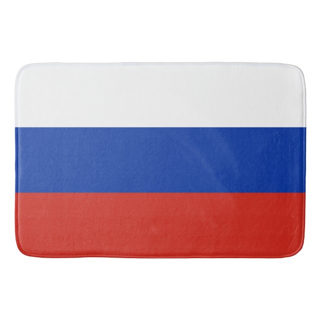 Tapete De Banheiro Drapeau Russie tricolore (Frente)