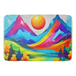 Tapete De Banheiro Dreamy Mountain Majestade Painting