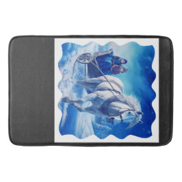 Tapete De Banheiro Duas Meninas Jovens Em Um Passeio De Neve